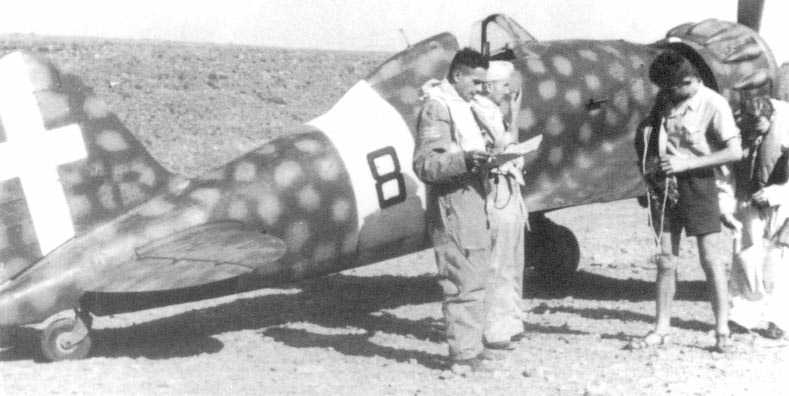 Macchi C.200 del Escuadrón 365. 150º Grupo Autónomo en Scutari,verano de 1942