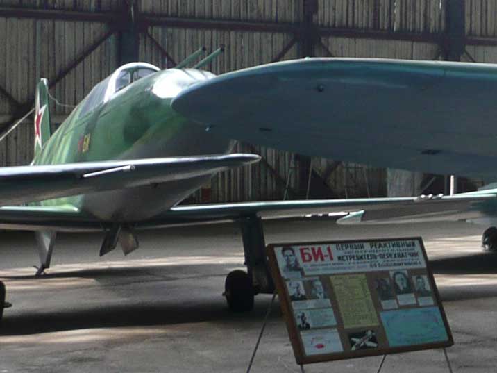 Bereznyak-Lsa BI-1 conservado en el Museo de la Fuerza Aérea Rusa