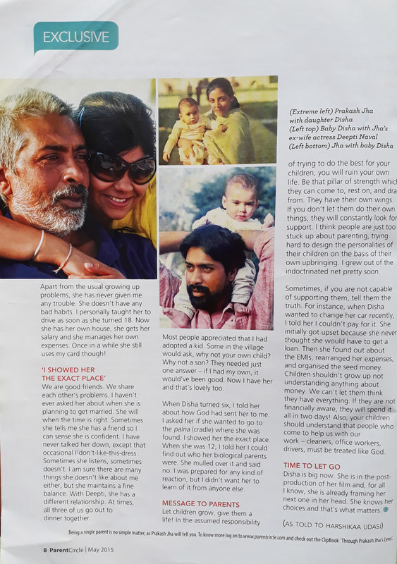 Harshikaa Udasi - Prakash Jha's Incredible Parenting Story