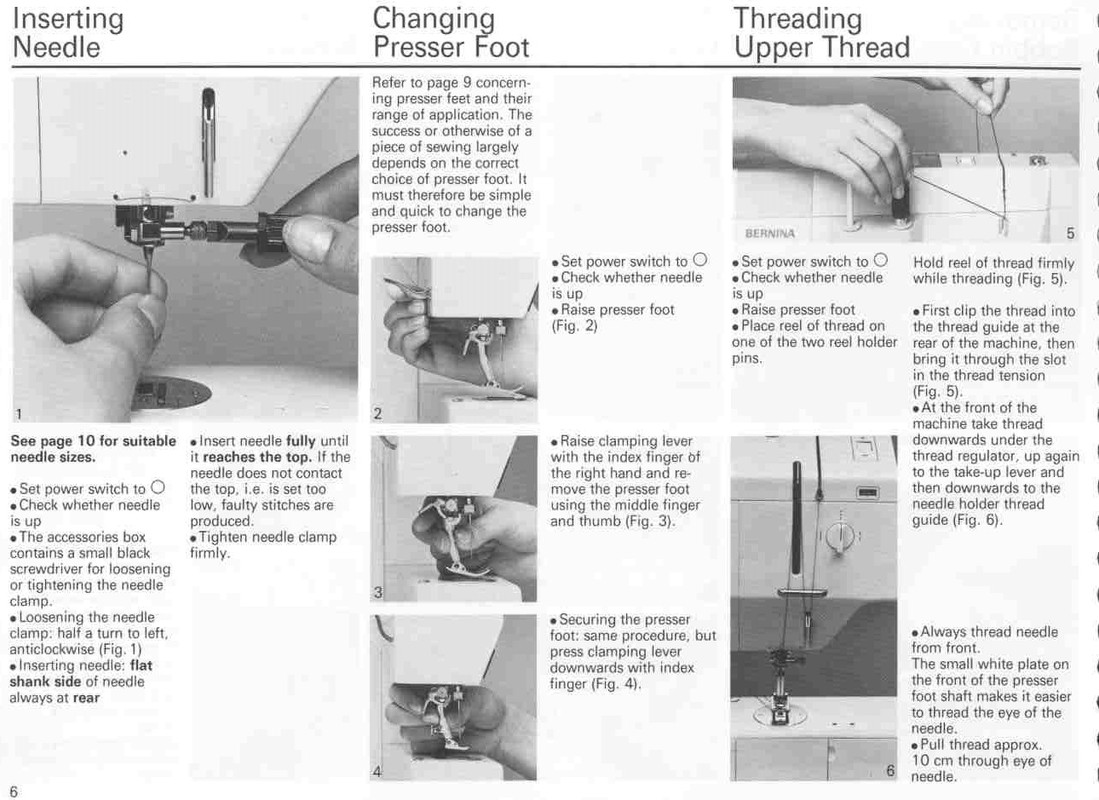 How to thread the Bernina 930 sewing machine