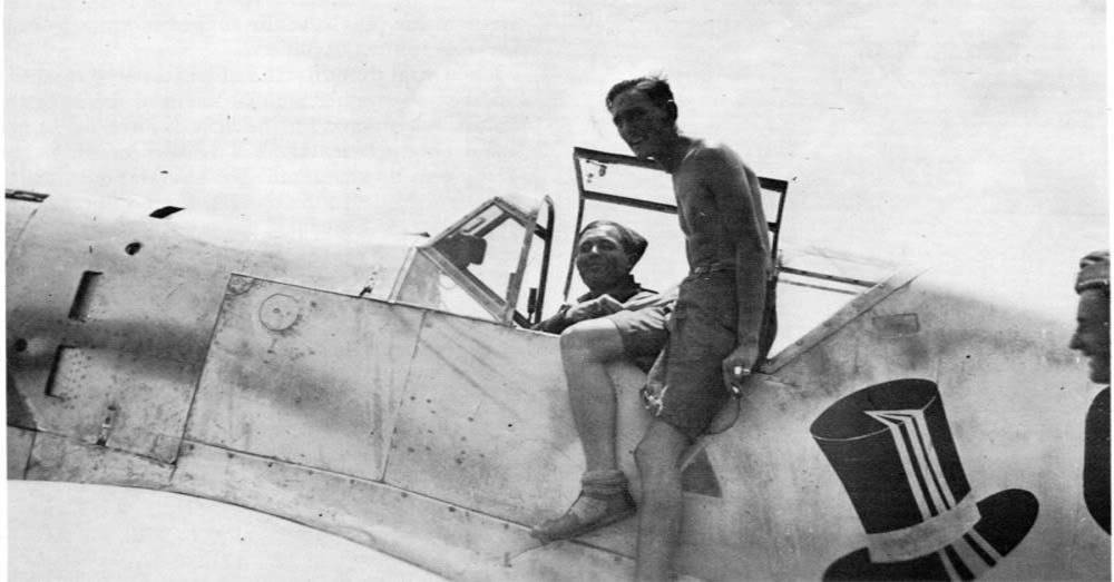 Herbert Ihlefeld en su Messerschmitt Bf-109