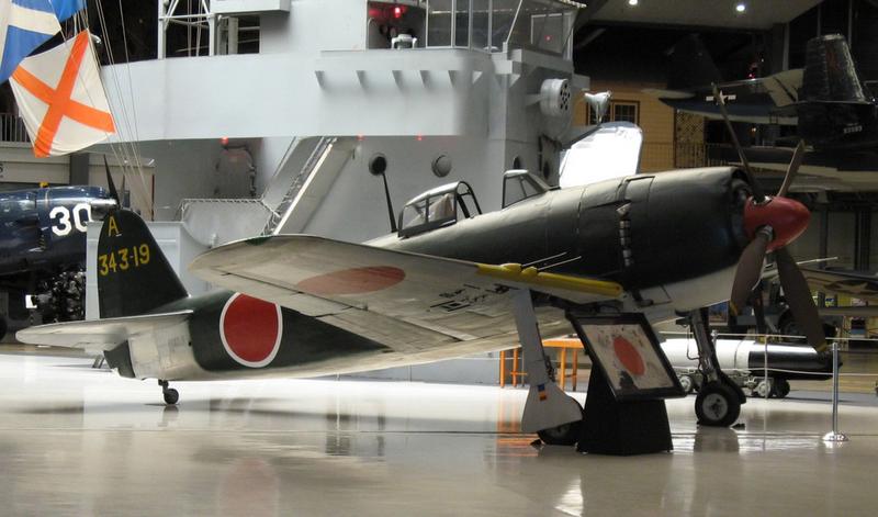 Kawanishi N1K2-J Shiden-Kai con número de Serie 5128 conservado en el el Museo de la Estación Aeronaval de Naval de Pensacola, en Pensacola, Florida