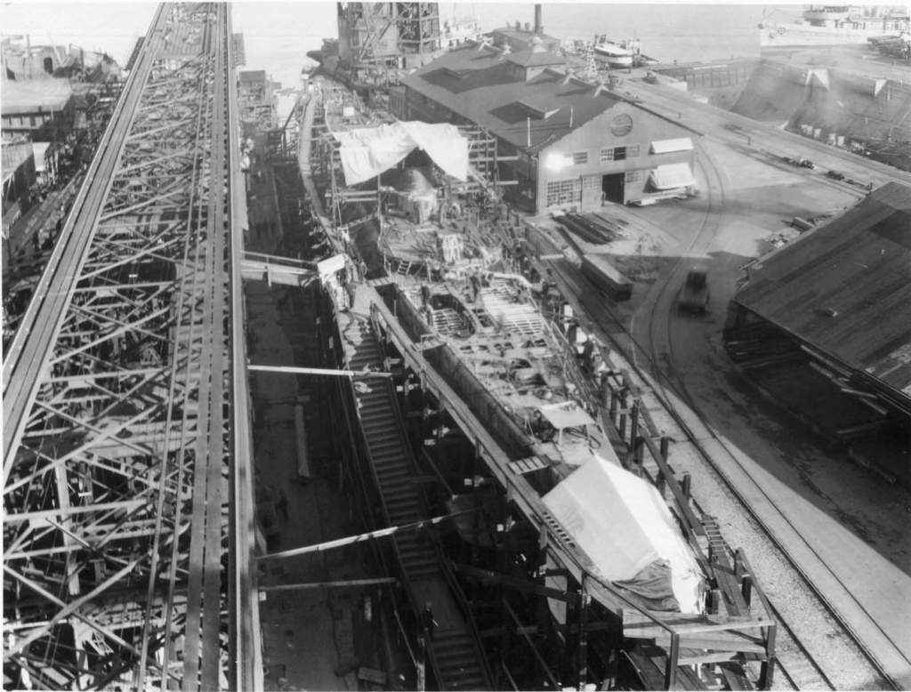 Proceso de construcción del USS Nautilus SS-168