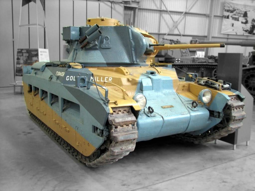 Matilda Mk II conservado en el Museo de Tanques de Bovington