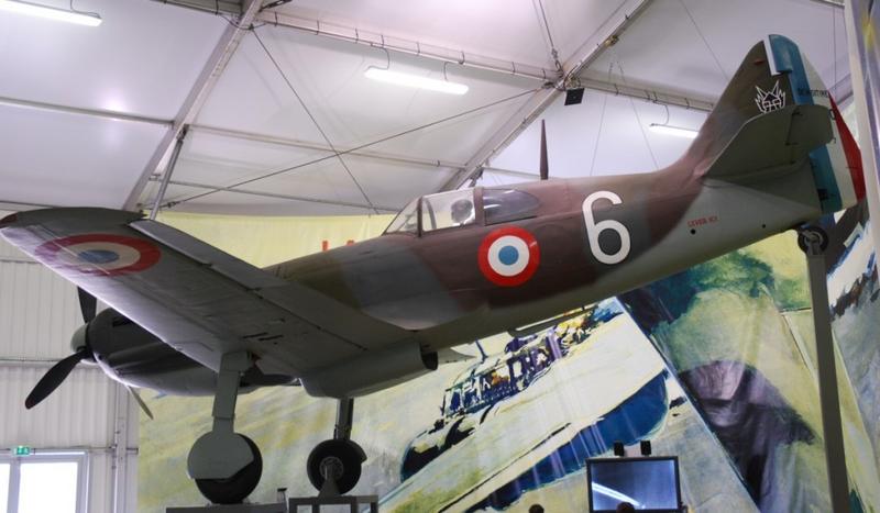 Dewoitine D.520 con número de Serie 863 conservado en el Musée de lAir et de lEspace