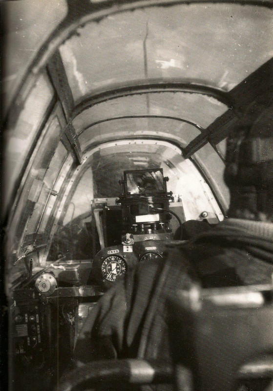 Detalle de la cabina de un Nakajima C6N1