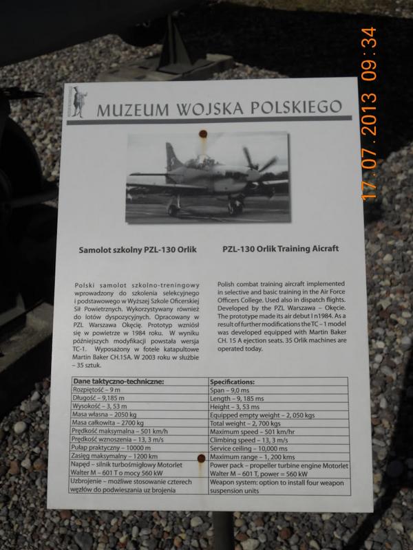 Entrenador PZL-130 Orlik