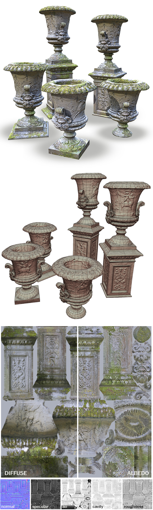 Stone Vase from Park - 1