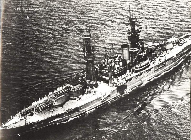El USS Pennsylvania en 1920
